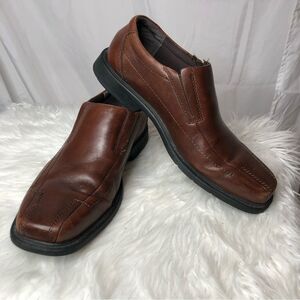 Clarks Slip On Loafers Mens  Size 9M Brown Leather 71734.